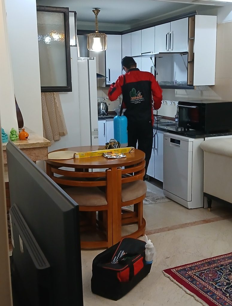 سمپاشی سوسک ریز و فاضلابی در تهران